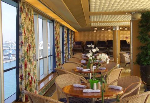 Buffet del Noordam con vistas increibles